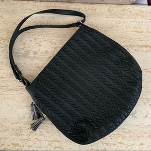 S&D braided zip top hobo